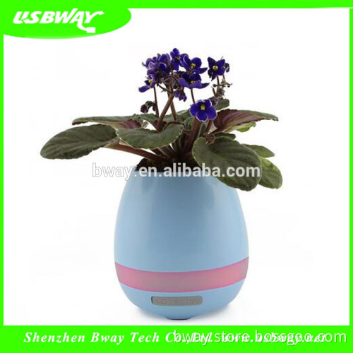Portable wireless mini smart music flower pot singing plant bluetooth speaker